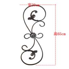 Wrought iron fittings fence guardrail stair handrail decorative flower pole 65 high S-shaped iron flower pole size can be customized