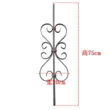 Wrought iron guardrail railing 75 high hollow rod solid rod stair railing fence door and window decorative rod size can be customized