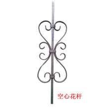 Wrought iron guardrail railing 75 high hollow rod solid rod stair railing fence door and window decorative rod size can be customized