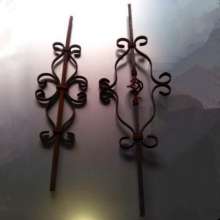 Wrought iron flower pole wrought iron staircase flower pole stair handrail railing accessories wrought iron decorative guardrail fence