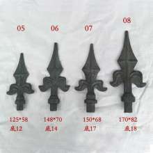 Wrought iron accessories forged gun point spear head wrought iron fence guardrail gate anti-scraping point decorative spear point