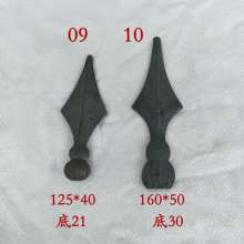 Wrought iron accessories forged gun point spear head wrought iron fence guardrail gate anti-scraping point decorative spear point