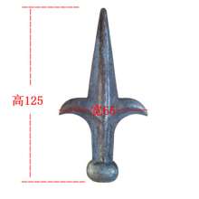 Forged spear tip spearhead fence guardrail spear tip spear tip wrought iron hot forged iron art accessories factory direct sales