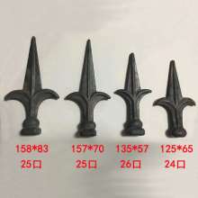 Iron accessories spear point spear point spear point forged joint gate point wrought iron fence forged spear point