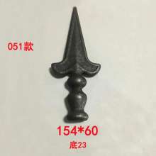 Wrought iron fittings wrought iron forged gun point spearhead fence guardrail anti-scraping point 154*61/147*54