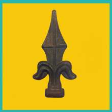 Wrought iron fittings forged spear head spearhead forged joints guardrail fence gate welding spear head