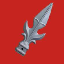 Iron Art Fittings Spear Point Spear Point 25 Square Mouth Punching Hollow Point 157/190 High Fence Guardrail Decoration