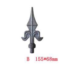 Iron accessories forged spear tip wrought iron spear tip gate guardrail fence decoration protective spear tip factory direct sales