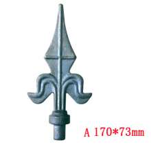 Iron accessories forged spear tip wrought iron spear tip gate guardrail fence decoration protective spear tip factory direct sales