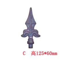 Iron accessories forged spear tip wrought iron spear tip gate guardrail fence decoration protective spear tip factory direct sales