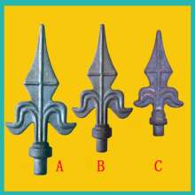 Iron accessories forged spear tip wrought iron spear tip gate guardrail fence decoration protective spear tip factory direct sales