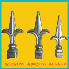 Wrought iron stamping tip 20/25/30 double-sided welding hollow tip gate fence decoration hollow tip