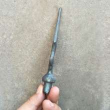 Iron flower fittings fence pointed forged spear point wrought iron spear head non-cast iron spear point wrought iron spear head