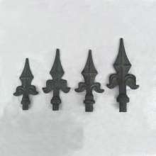 Wrought iron wrought iron forging gun point spearhead height 125mm fence guardrail gate anti-scraping point decoration