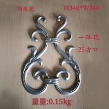 Iron gate guardrail fence decoration accessories Aquarius croissant sleeve double-sided welding 20 square/25 square/30