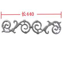 Wrought iron fittings red striped flower 440*100 gate fence guardrail decorative lace Factory direct sales
