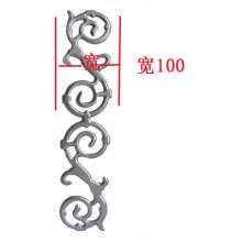 Wrought iron fittings red striped flower 440*100 gate fence guardrail decorative lace Factory direct sales