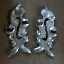 Wrought iron fittings wrought iron gate theme flower stamping fish to fish 400*180/480*220/600*280