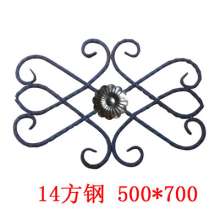 Iron art accessories gate theme flower forged Chinese knot Chinese knot Fence gate decorative flower pieces Factory direct sales