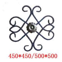 Iron art accessories gate theme flower forged Chinese knot Chinese knot Fence gate decorative flower pieces Factory direct sales