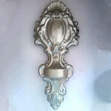 Wrought iron fittings stamping vases galvanized stamping wrought iron gate fittings double-sided vases