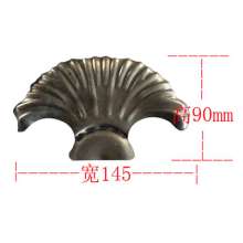 Wrought iron accessories fan-shaped stamping leaf fish tail decorative flower leaf doors and windows fences, etc. Factory direct sales