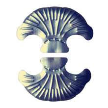 Wrought iron accessories fan-shaped stamping leaf fish tail decorative flower leaf doors and windows fences, etc. Factory direct sales