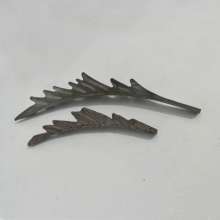 Iron stamping flower leaf, large long leaf, small long leaf, gate, fence, furniture and other decorative accessories