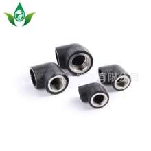 PE hot-melt socket type inner wire elbow. Production and sales of water-saving irrigation with wire right angle. Hot-melt elbow inner tooth elbow
