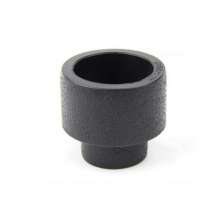 PE socket type hot melt reducing joints.   Production and sales of water-saving irrigation different diameter direct new material joints hot melt straight through
