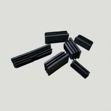Stainless steel tube plastic inner plug rectangular plug waterproof and dustproof foot pad buckle cover factory direct sales
