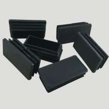 Stainless steel tube plastic inner plug rectangular plug waterproof and dustproof foot pad buckle cover factory direct sales