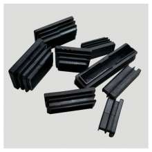 Stainless steel tube plastic inner plug rectangular plug waterproof and dustproof foot pad buckle cover factory direct sales
