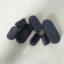 Oval plastic inner plug chair stool non-slip foot pad stainless steel pipe plug PP material