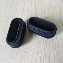 Oval plastic inner plug chair stool non-slip foot pad stainless steel pipe plug PP material