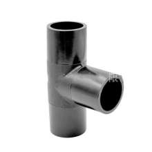 HDPE hot melt butt tee. Production and sales of positive tee. Water-saving irrigation new material outdoor water supply pipe tee joint