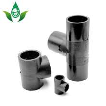HDPE hot melt butt tee. Production and sales of positive tee. Water-saving irrigation new material outdoor water supply pipe tee joint
