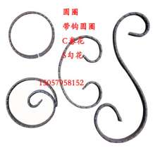 Wrought iron gate guardrail railing decoration accessories size can be customized