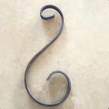 Wrought iron S-shaped curved flower curly flower gate stair fence decoration accessories