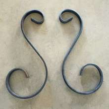 Wrought iron S-shaped curved flower curly flower gate stair fence decoration accessories