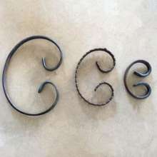 Wrought iron S-shaped curved flower curly flower gate stair fence decoration accessories