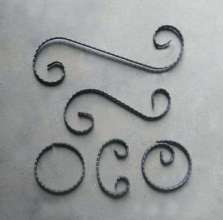 Flat steel circle outer diameter 100/110/120/150 with hook wrought iron gate fence guardrail accessories