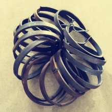 Flat steel circle outer diameter 100/110/120/150 with hook wrought iron gate fence guardrail accessories