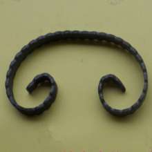 Wrought iron fittings C-shaped flower size can be customized Gate fence guardrail fittings