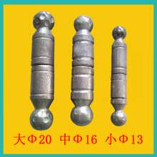 Iron art fittings with ball hinges on both ends of the door shaft, electric welding hinge bearing door wheel