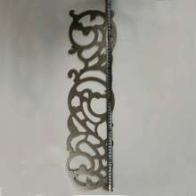 Wrought iron fittings stamping lace strip iron flower gate decorative flower pieces 85*150 thickness 1.0/0.6 mm
