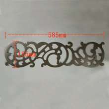Wrought iron fittings stamping lace strip iron flower gate decorative flower pieces 85*150 thickness 1.0/0.6 mm