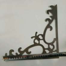 Wrought iron accessories iron plate stamping flower parts triangle lace corner flower 245*245 decorative flower piece