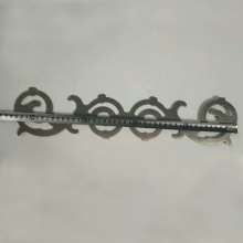 Wrought iron stamping long flower strip 435*90mm gate fence guardrail decoration flower 1.2mm thick for home