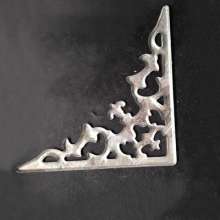 Wrought iron stamping lace strip triangle flower 125*125/175*175 three-dimensional gate fence guardrail accessories